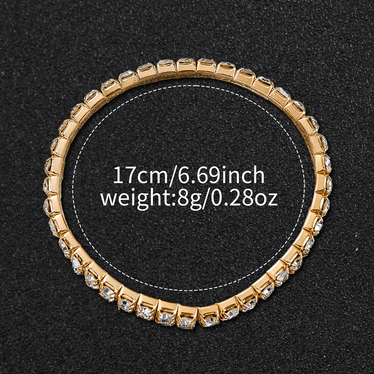 ساعة كوارتز ماسية بالكامل للنساء ، سوار فولاذية ذهبي ، طقم أساور ، موضة ، 2 * تناظرية #6