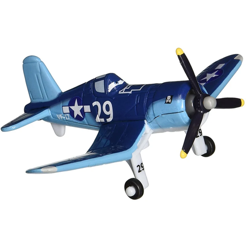 Disney Pixar Aviões Toy Avião Modelo para Crianças, Crophopper Empoeirado, Echo Bravo, Aviões De Combate, Metal, Presentes De Aniversário, No.7