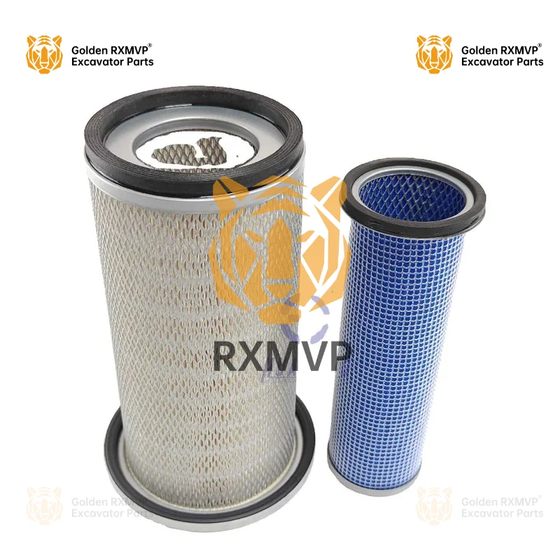 For Komatsu Construction Pc 100-5 Pc110-6 Pc120-6 Air Filter Kit 600-181-9470 600-181-9460 600-182-1320 Excavator RXMVP