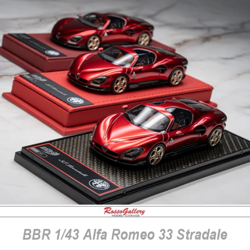

BBR 1/43 Alfa Romeo 33 Stradale Villa D'Este имитация статической модели автомобиля, подарочная игрушка на фестиваль мальчика, украшение для коллекции для взрослых.