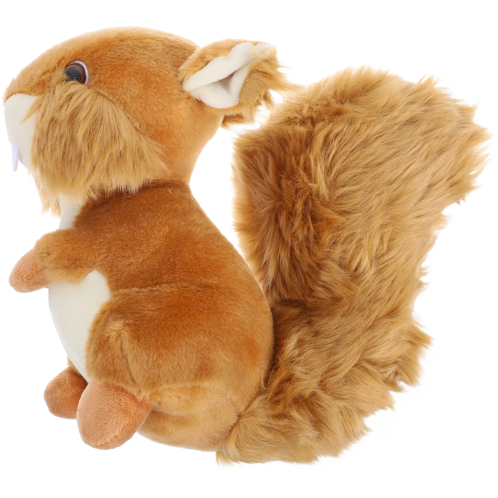 

1 шт. Очаровательная короткая плюшевая фигурка белки, креативный подарок, украшение для дома, дивана, праздничный декор