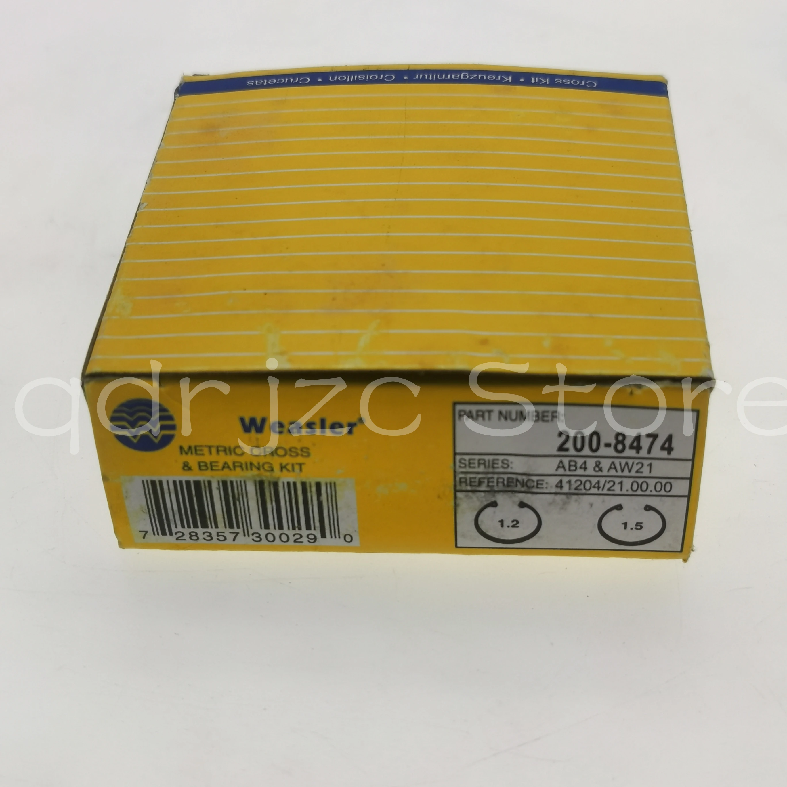 WEASLER universal joint cross bearing 200-8474 = R421 AB4, AW21 GUA- 7 813 HS168 27X74 mm