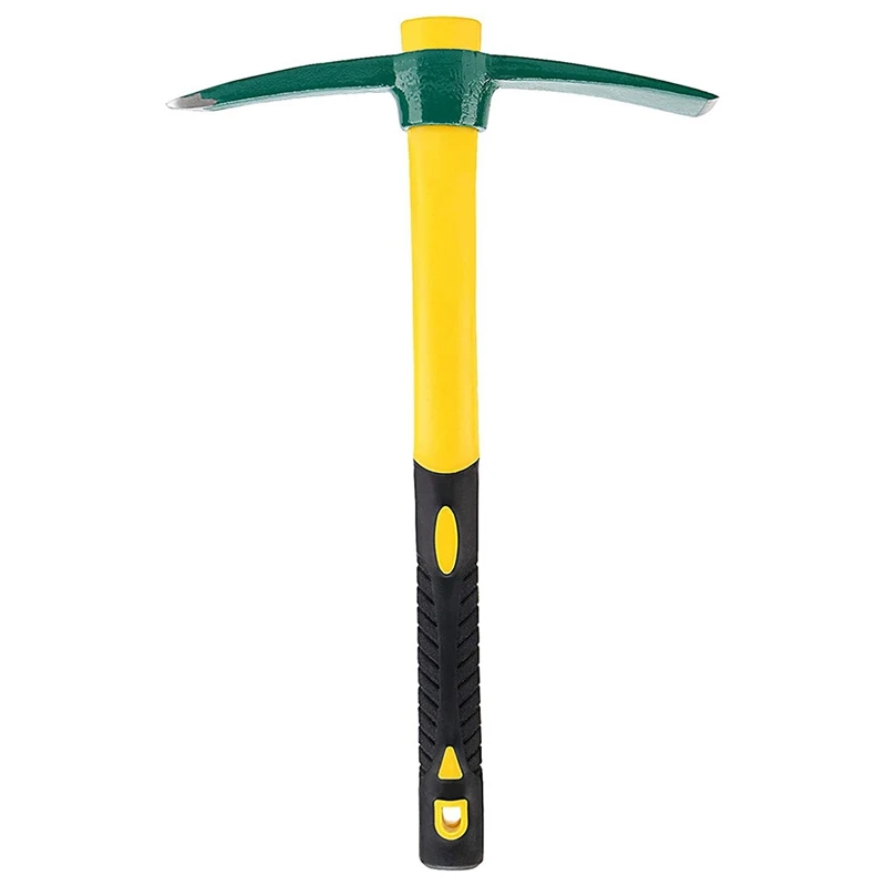 

45CM Big Pick Manganese Steel Hoe With Heavy Glass Fiber Handle Is Suitable For Weeding, Camping Or Prospecting.