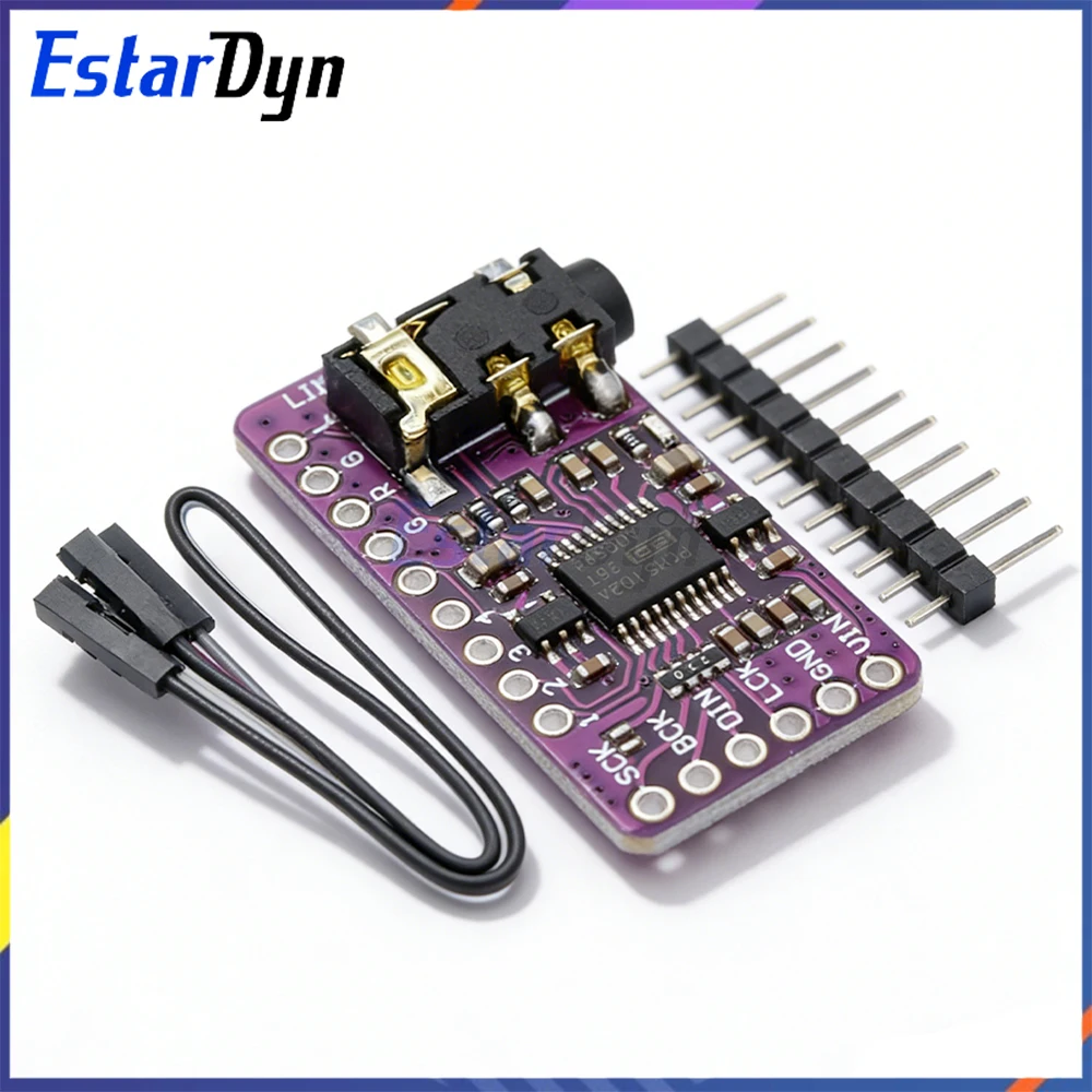 Estardyn Interface I2S PCM5102A DAC Decoder GY-PCM5102 I2S Player For Raspberry Pi pHAT Format Board Digital PCM5102 Audio Board