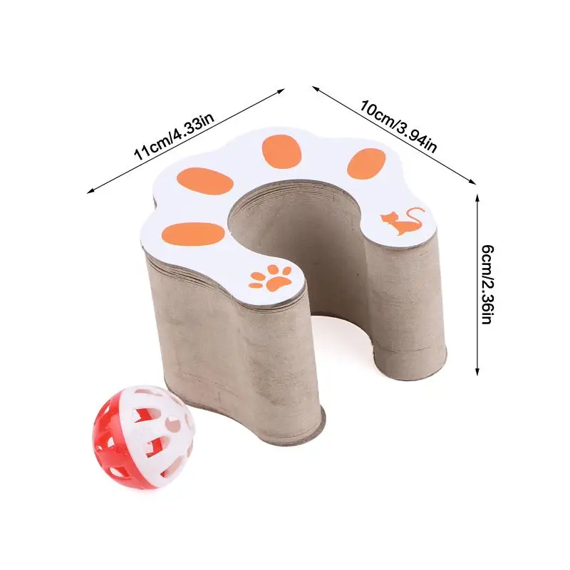 Cardboard Cat Scratcher Cat Bed Interactive Scratch Cat Curl Toy Foldable Magic Organ Cat Scratching Board Recyclable