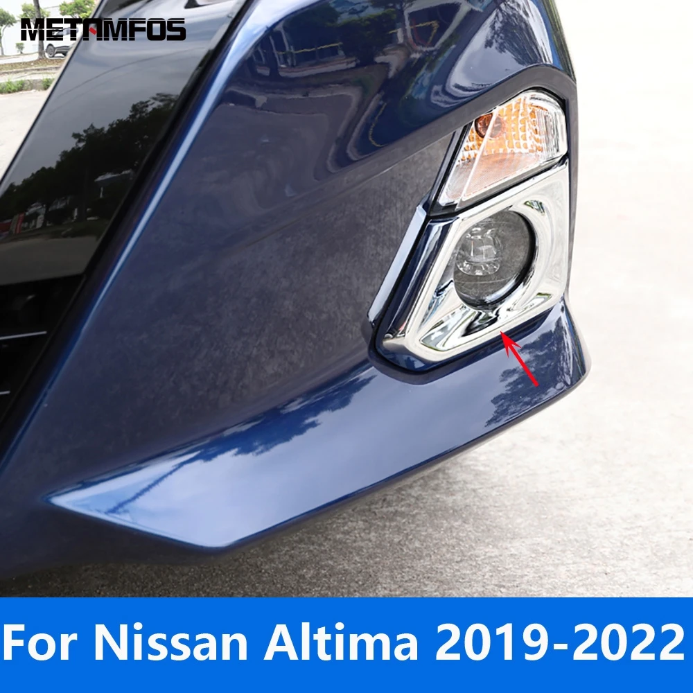

Для Nissan Altima Edition ONE 2019-2021 2022, хромированная передняя противотуманная фара, крышка лампы, накладка противотуманной фары, бампер, автомобильные аксессуары