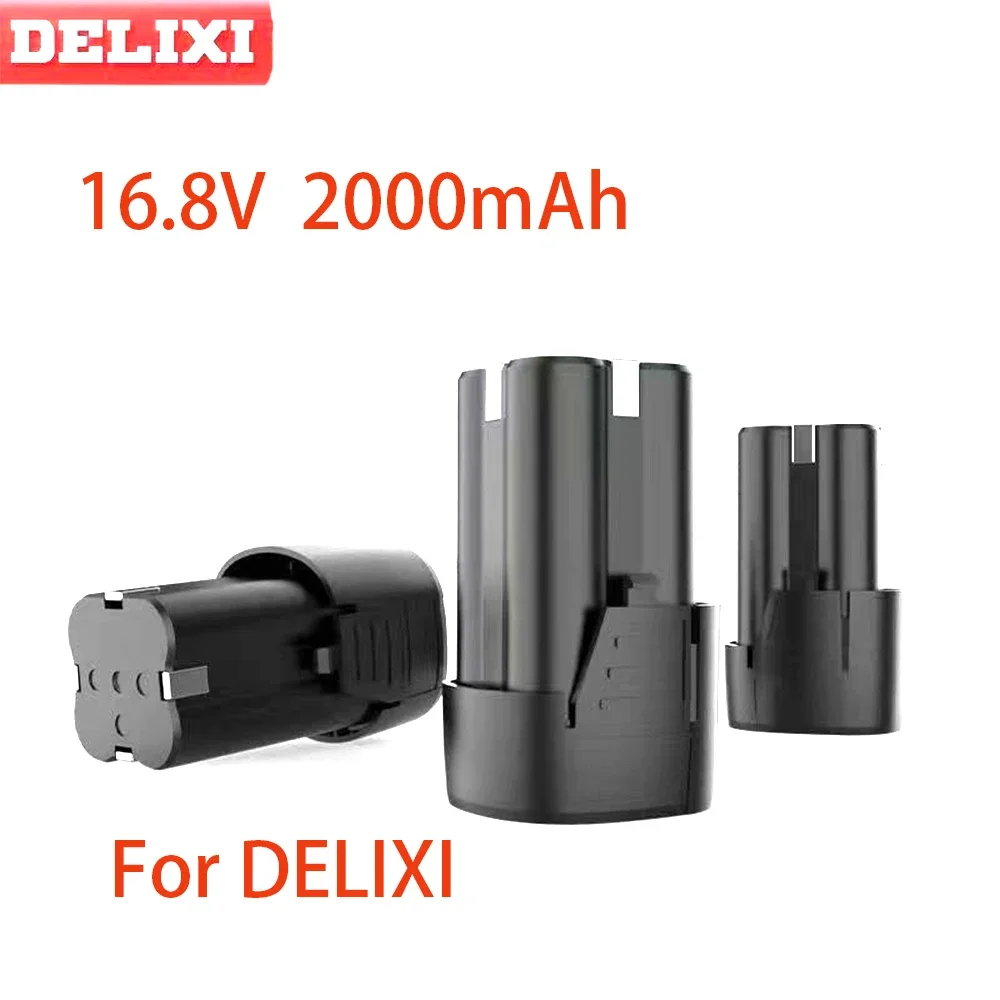 100% New 16.8V 2000mAh For DELIXI Tools Electric Battery for Rechargeable Drill Screwdriver Wireless Electric Drill