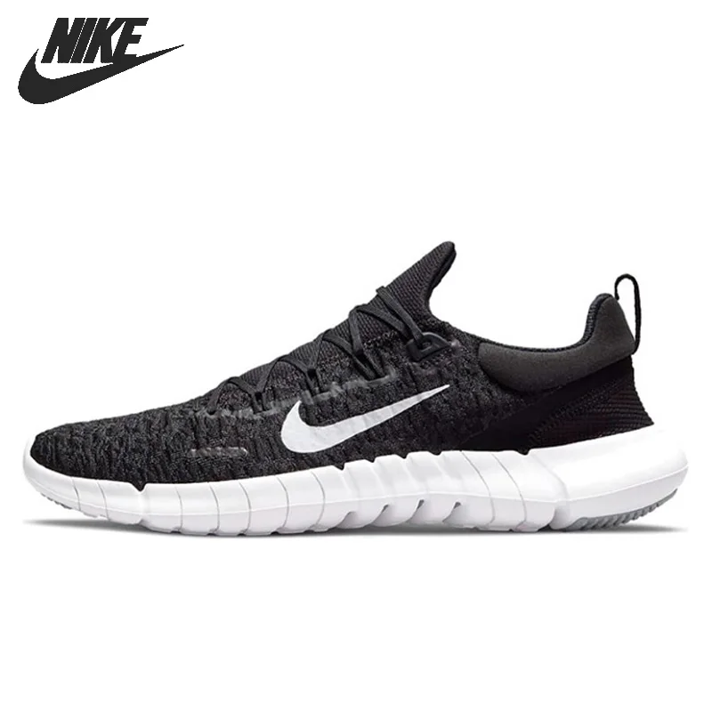 Nike Free Run 5.0 Running Shoes for Men and Women Unisex Comfortable Breathable Black