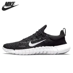 Nike Free Run 5.0 Running Shoes for Men and Women Unisex Comfortable Breathable Black