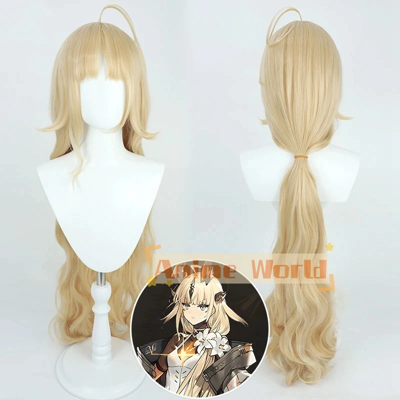 

Arknights Reed The Flame Shadow Cosplay Wig 100cm Long Blonde Wavy Synthetic Hair Heat Resistant Halloween Carnival Role Play Pa