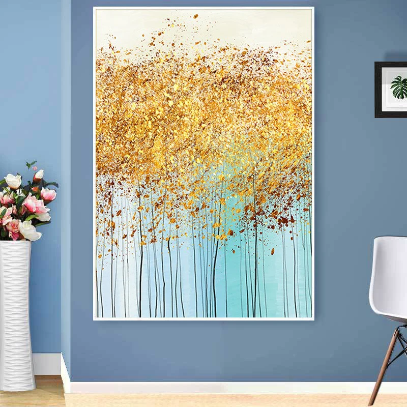 Lucky Golden Tree 5D алмазная живопись полная алмазная художественная вышивка отель офис комната домашний декор DIY алмазные наборы для вышивки крестом
