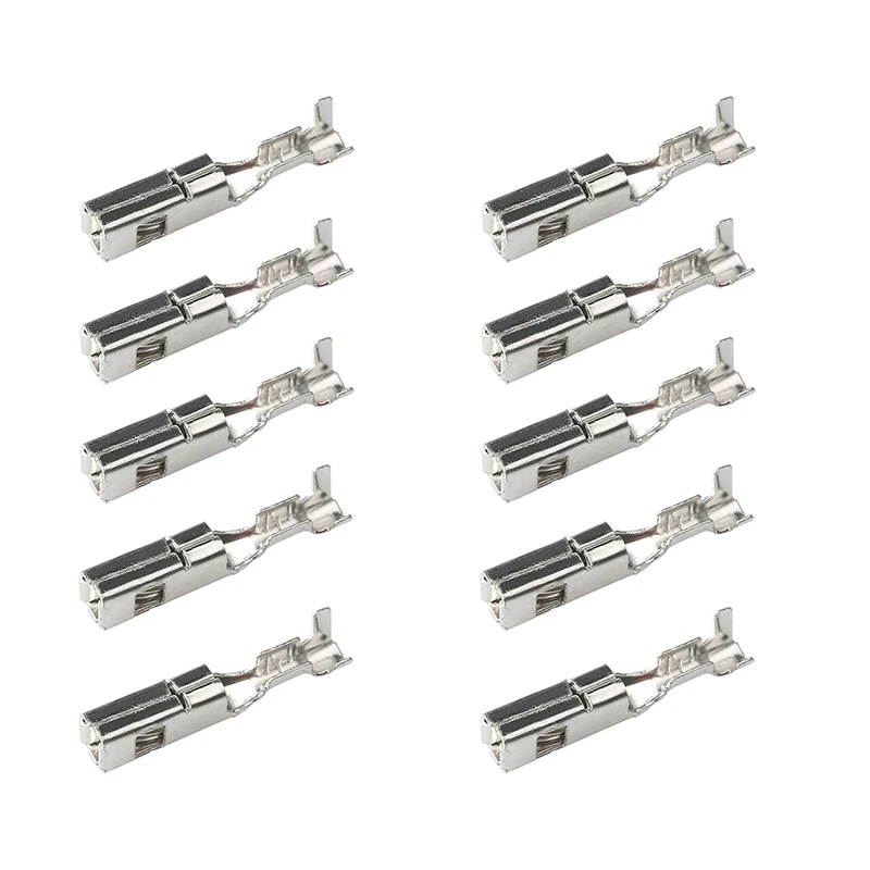 10 Pcs 2.8MM Car ECU Brass Crimp Terminal Wire FCI Big Pins For Connector DJ627-2.8A DJ616A-2.8*0.8B