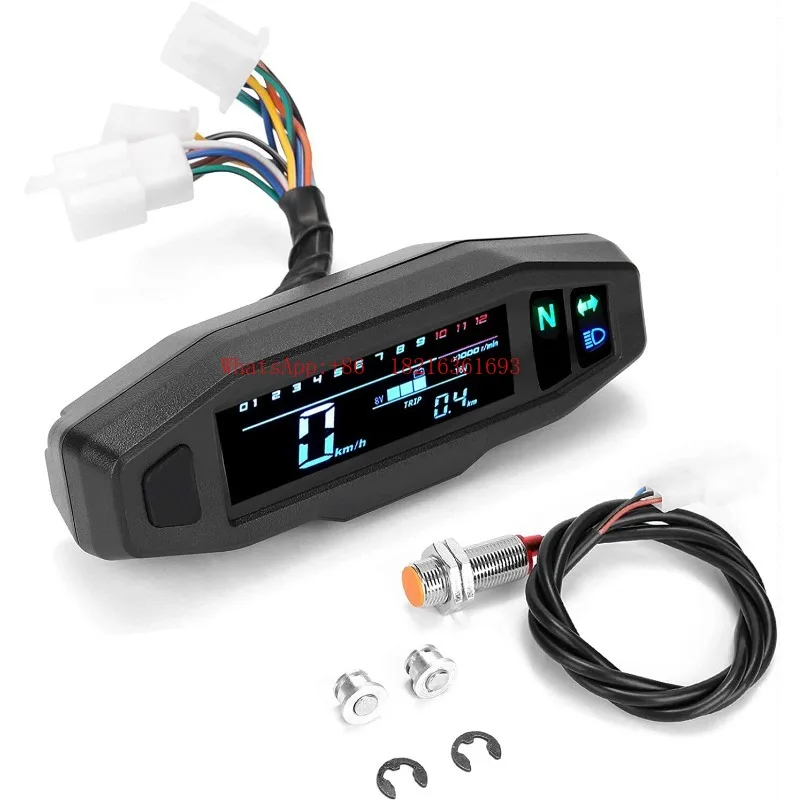 Limited Offer Motorcycle Modified Mini Carburetor EFI Universal LCD Digital Meter