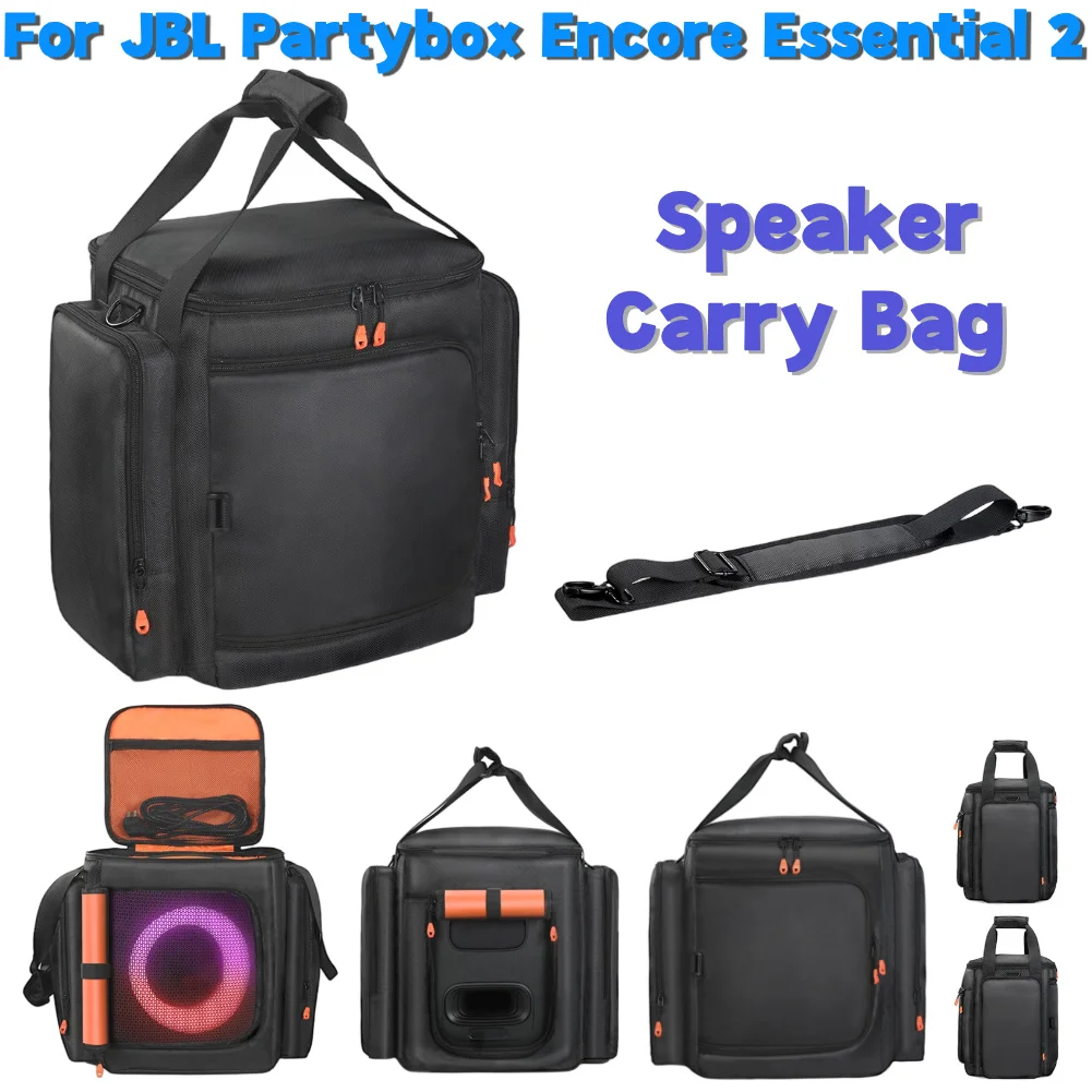 

Защитный чехол для JBL Partybox Encore Essential 2 с мягкой подкладкой, вместительная двусторонняя сумка для хранения колонок, защита от царапин