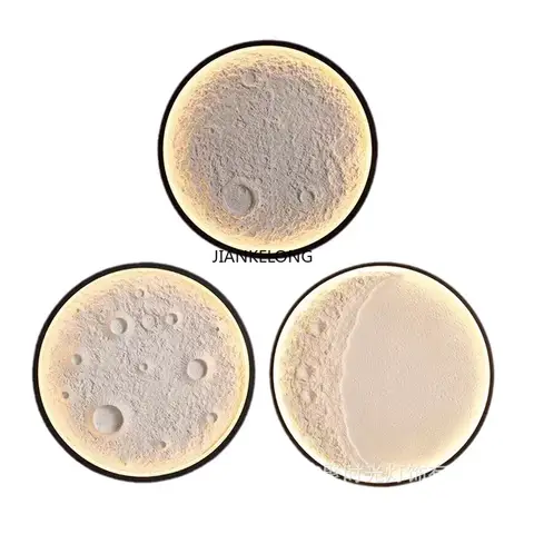 3D-reliefmåne vägglampa bar camping bakgrundsvägg rund måndekoration stor väggmålning väggdekor vägglampor utomhus 10 best sales månvägglampa - №8