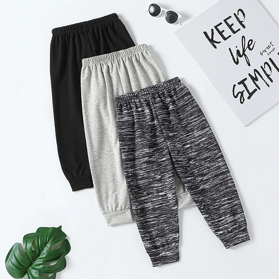 Herbst- und Winter-Kinderhose mit Kordelzug, dekorative Jogginghose für Jungen und Mädchen, Sporthose mit elastischem Bund, lässige Outdoor-Hose – Detail 3