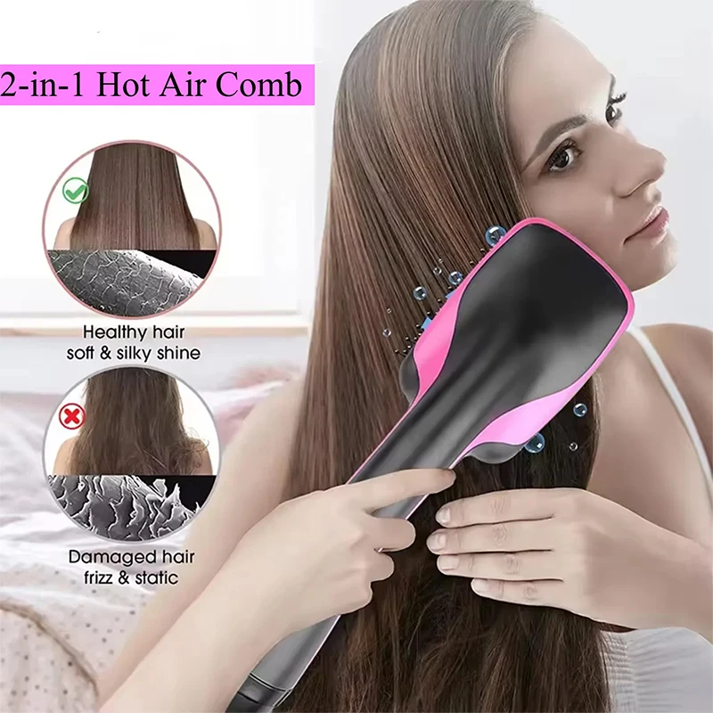 Escova Secadora Para Cabelo 2 in 1 Professional Salon One Step Hair Dryer and Styler Blow Dryer Brush Hair Dryer Brush