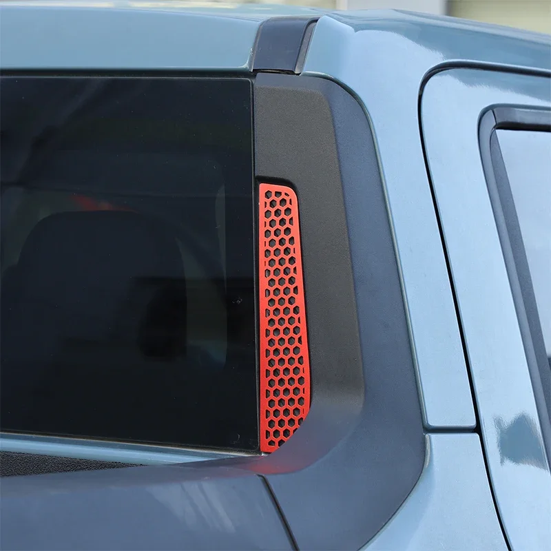 Honeycomb Aluminum Alloy Rear Glass Both Side Slot Anti-Scratch Trim Kit For Ford Maverick Lariat 2022-24 Protection Accessories