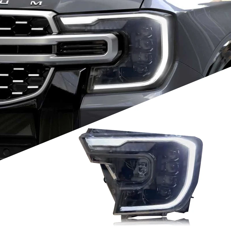 For Ford Ranger T9 2023 Wildtrak LED head lights with day running light fitford ranger accessories