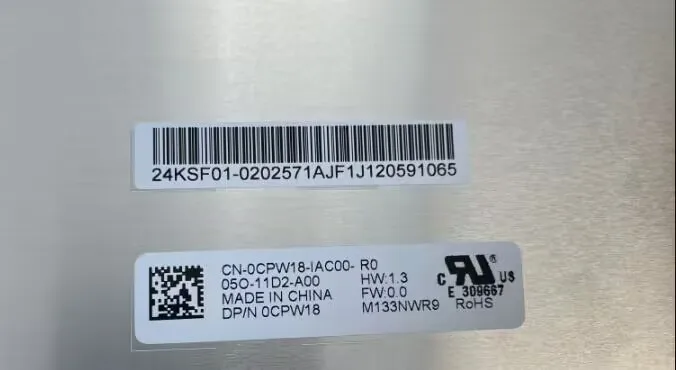 Imagem -04 - Fru pn 02hl700 Sd10s72065 M133nwr9 r1 M133nwr9 r0 Laptop Tela Lcd 13. Polegada 1366*768 hd Edp 30pin Lcd M133nwr9-r1 M133nwr9-r0