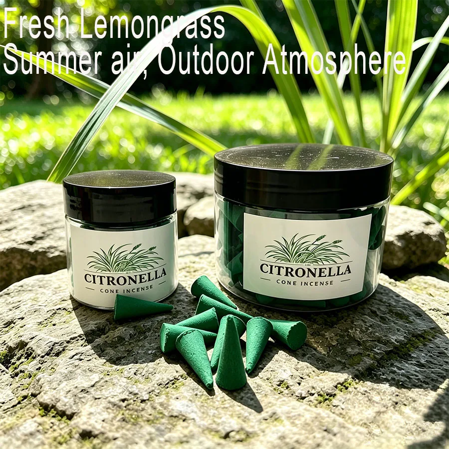 41/127 High-Quality Citronella Incense Cones, Emitting a Fresh Herbal Aroma, Help Eliminate Odors in the Space, Enhance Your Daily Rituals, and Are Perfect for Yoga, Meditation, Reading, and Home Office Decor - the Perfect Keepsake for Thanksgiving, Christmas, Halloween, Valentine's Day, Ramadan, and Graduation Ceremonies