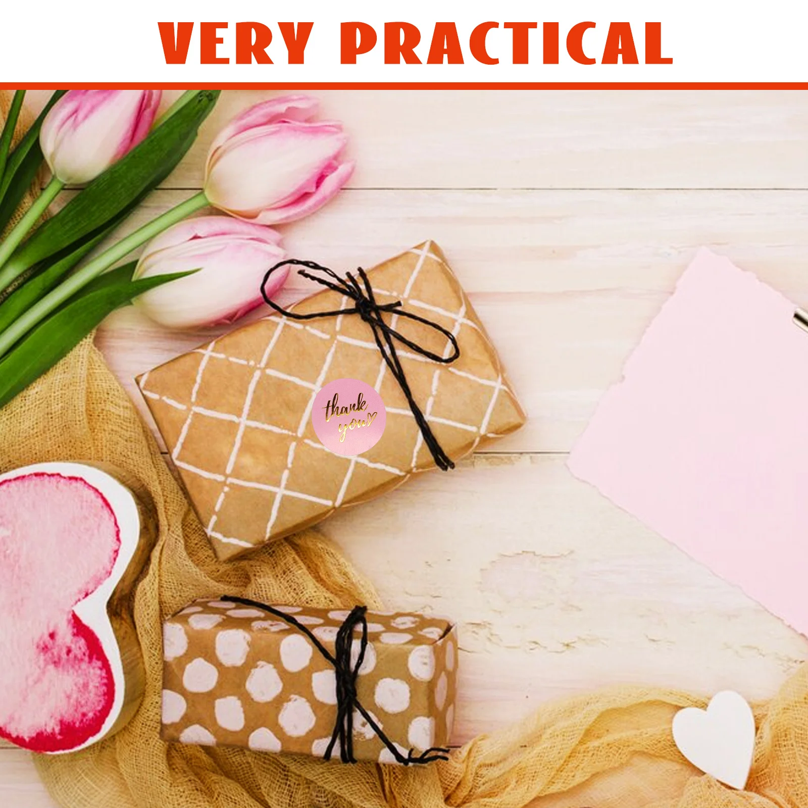 Thank You Sticker Roll Self-Adhesive Food Bag Sealing Labels for Bakery Candy Gift Box Decoration Wrapping Stickers