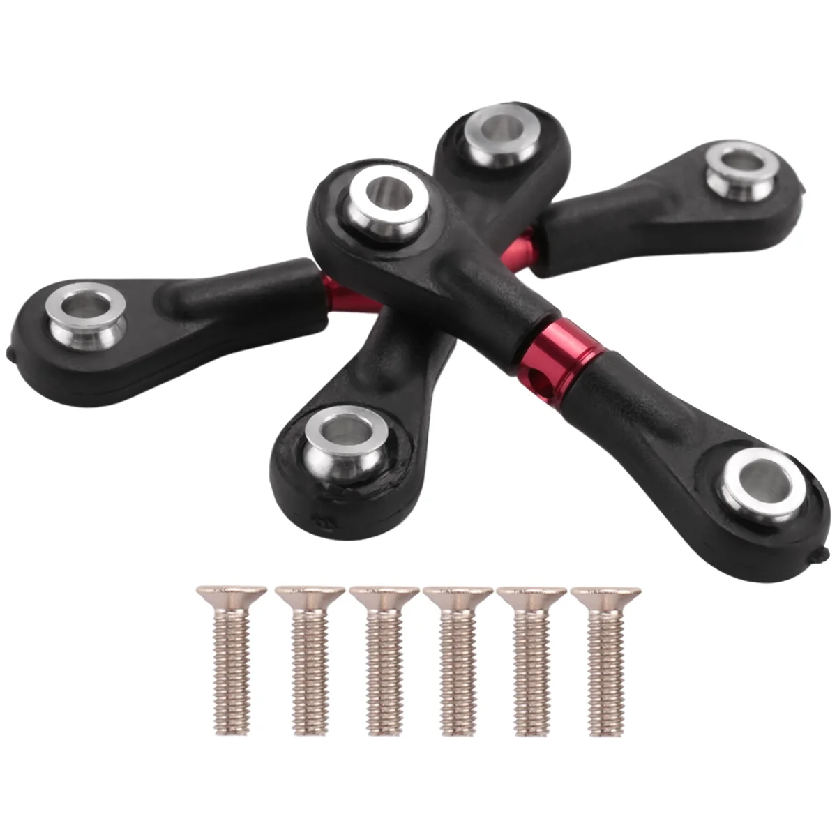 قضيب توجيه معدني لسيارة تحكم عن بعد ، قضيب ربط أحمر ، أجزاء ترقية ، ملحقات ، TT01 ، 1 ، 10 ، 3