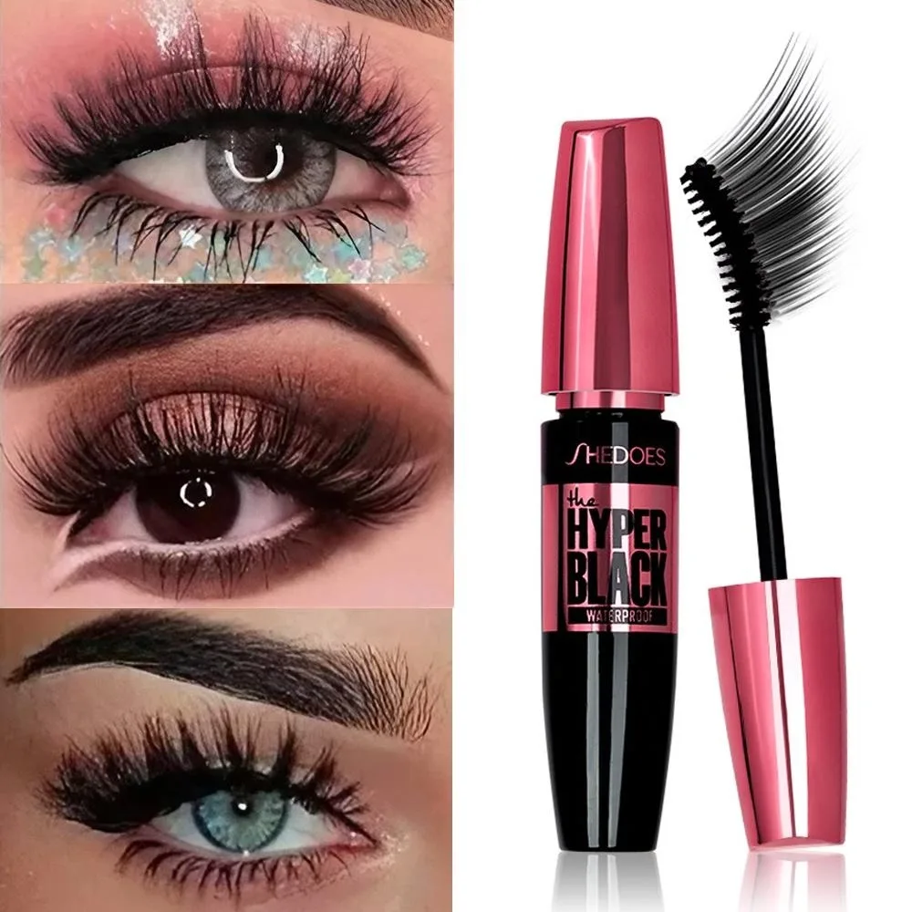 Transform Your Lashes: Silk Fiber Mascara - Waterproof & Smudge-proof, Lengthening & Volumizing for Bold, Glamorous Eye Makeup