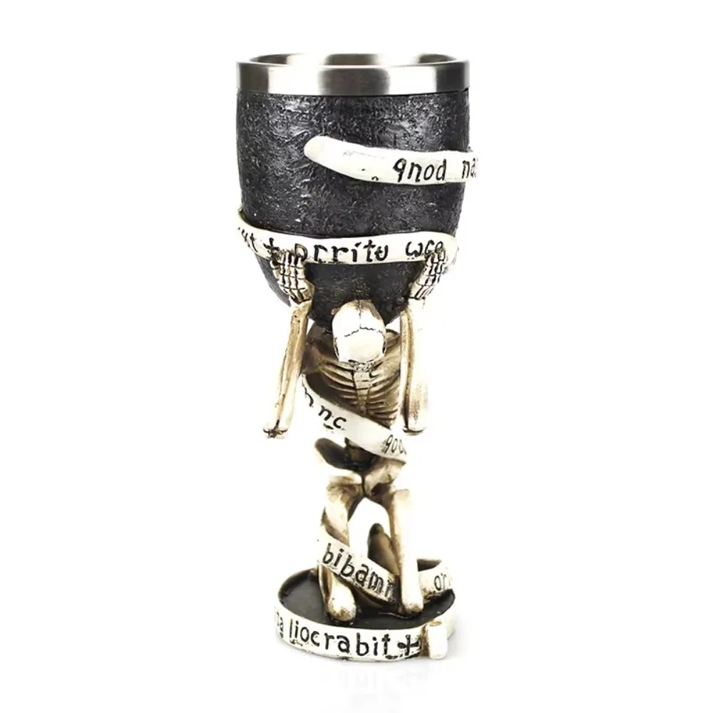

Party Wine Glass Skeleton Gothic Wine Cup Punk Stainless Steel Viking Dragon Drinking Mug Retro Skull Goblet Bar