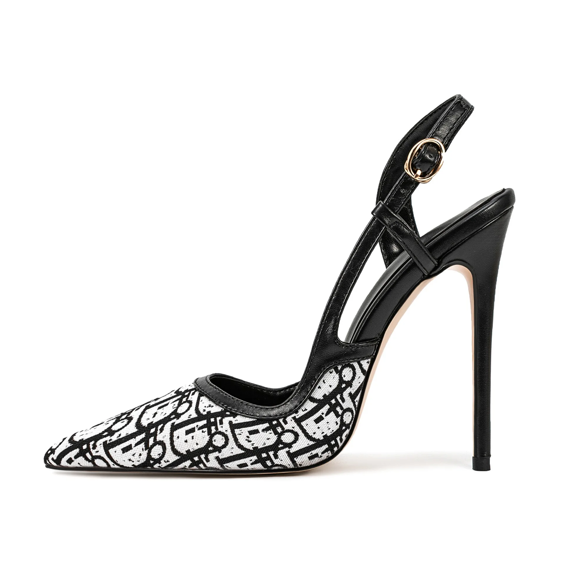 

Bloomsteps sexy pointed-toe low-cut backless high heels for women, comfortable stiletto heels, single strap, makes legs look 12c