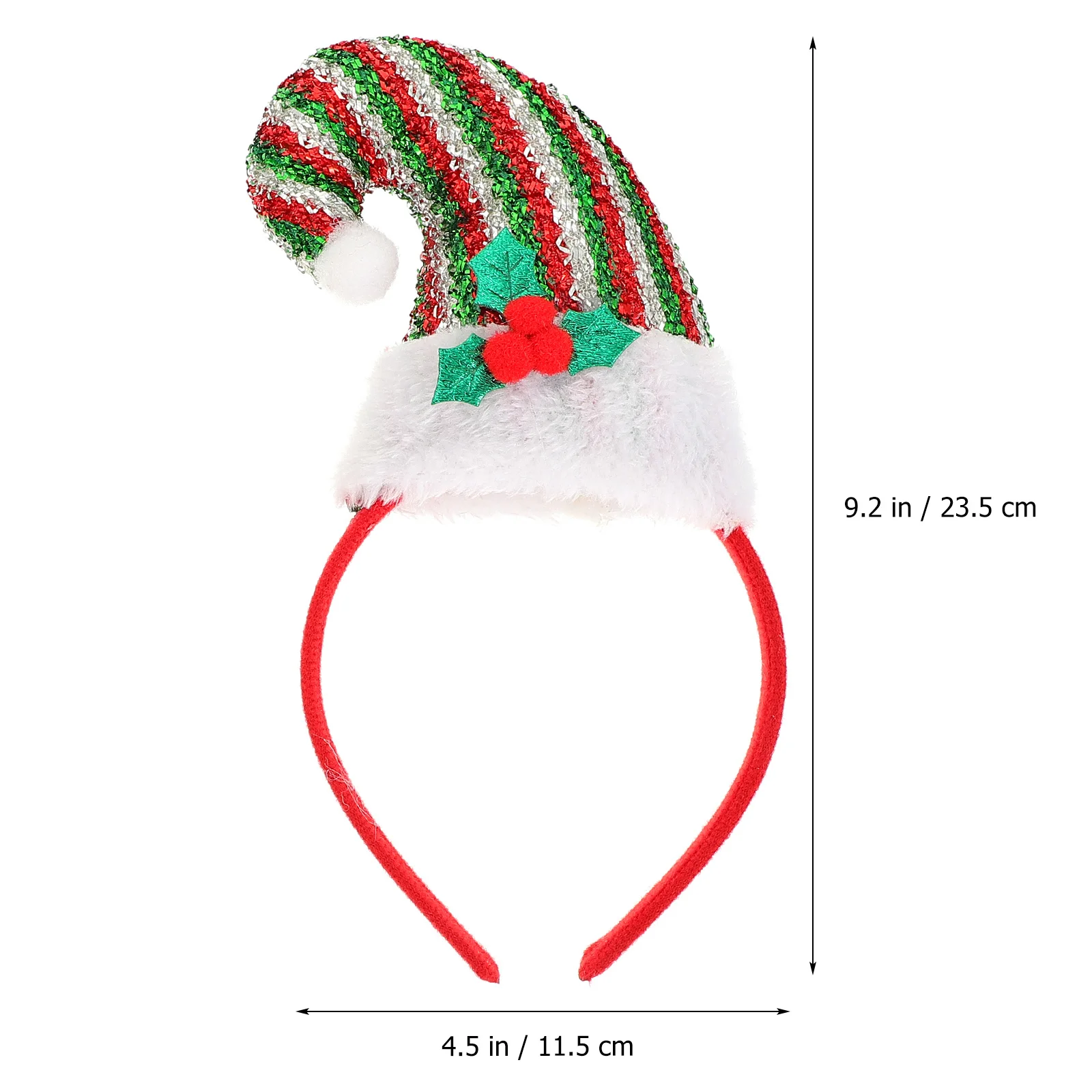 

2 Pcs Elf Hat Headband Hairbands Party Ornaments Cute Holiday Christmas Headbands for