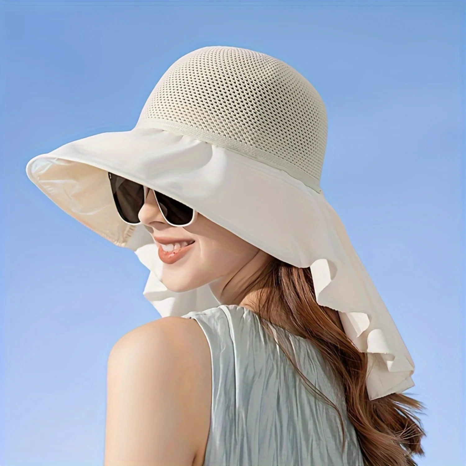 Sombrero para el sol de ala ancha con protección UV premium para mujer, plegable y versátil para playa, pesca, jardín, senderismo, perfecto verano al aire libre Es