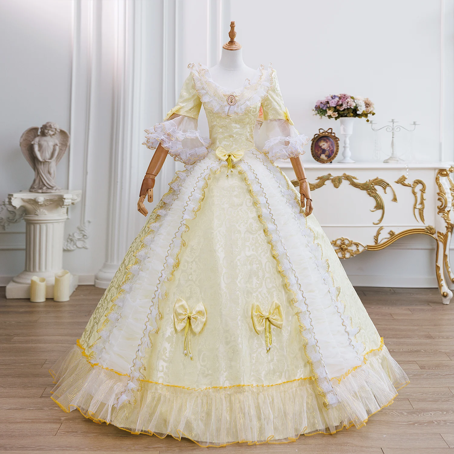 Robe de mariée géorgienne à lacets, robe de bal Marie Antoinette, robe de soirée victorienne pour adultes pour femmes