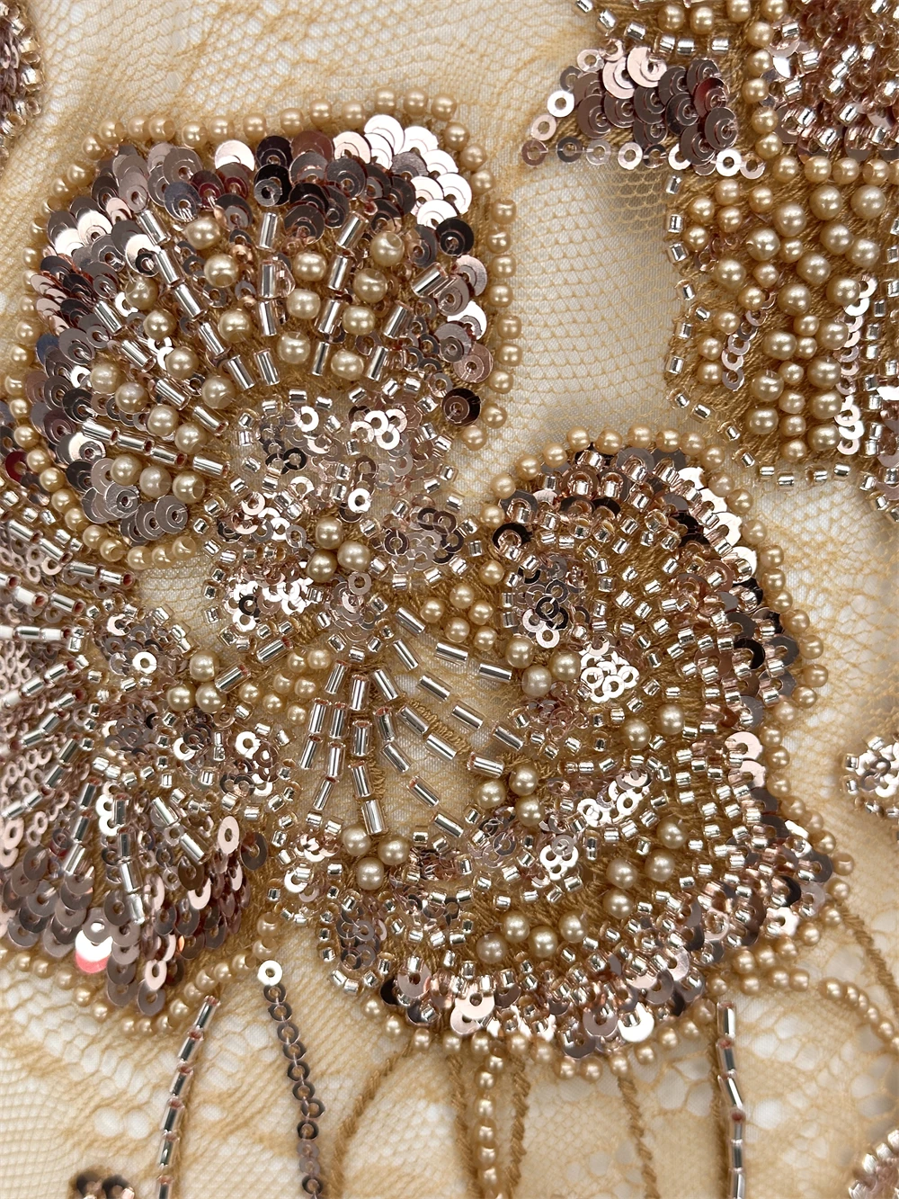 

Новая африканская кружевная ткань с бисером, 2 ярда, роскошная французская сетчатая кружевная ткань с вышивкой блестками, женские свадебные платья