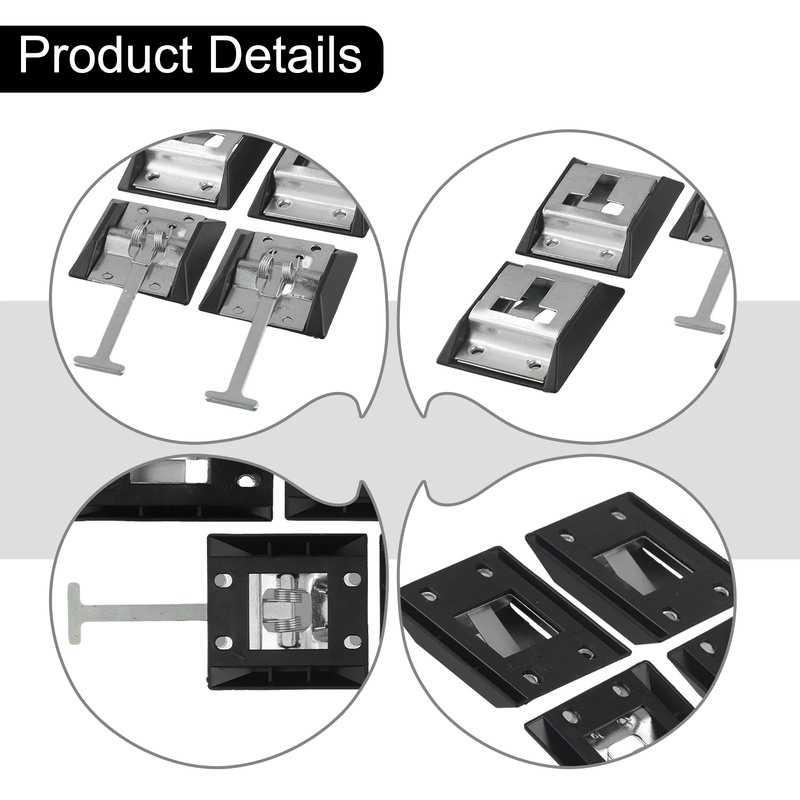Stainless Steel Door Retainer Latch Entry Door Catch Latch Trailer Camping Car RV Door Holder T-Style Latch Catch Plate Hook ﻿