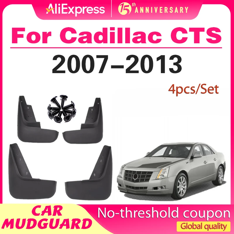 

For Cadillac CTS 2007 - 2013 2008 2009 2010 2011 Set Car Mud Flaps Mudflaps Splash Guards Mud Flap Mudguards Fender Front Rear