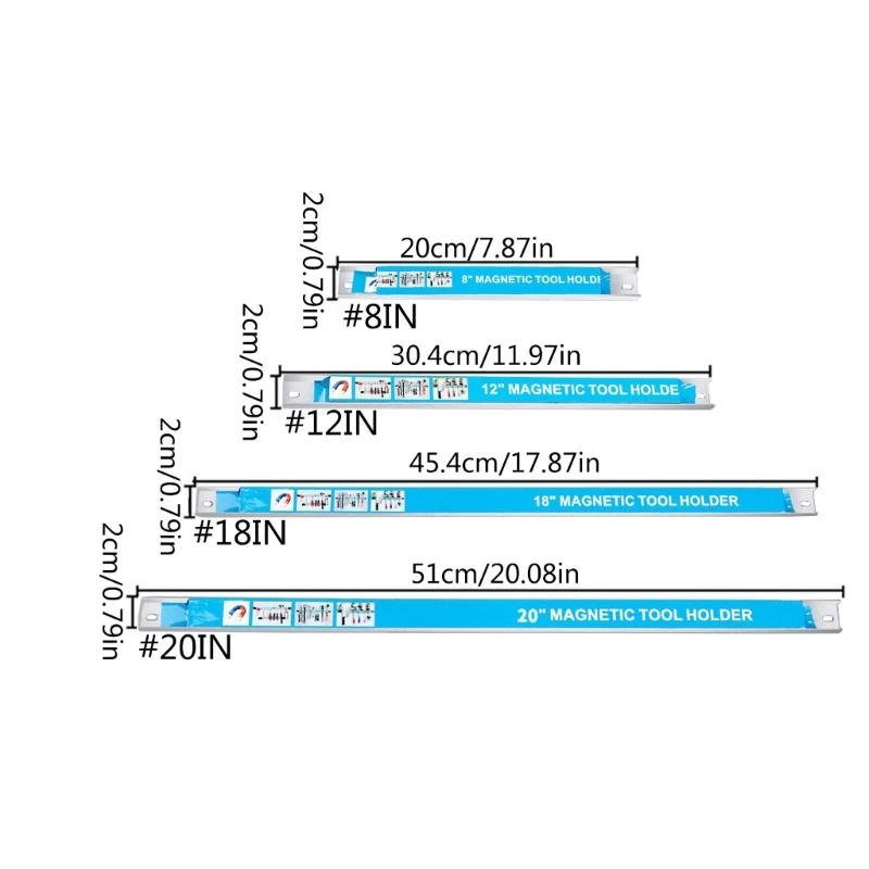強力な磁気ツールホルダー磁気保管ソリューションキッチン、オフィス、車両用壁金属ストリップ Y9RE