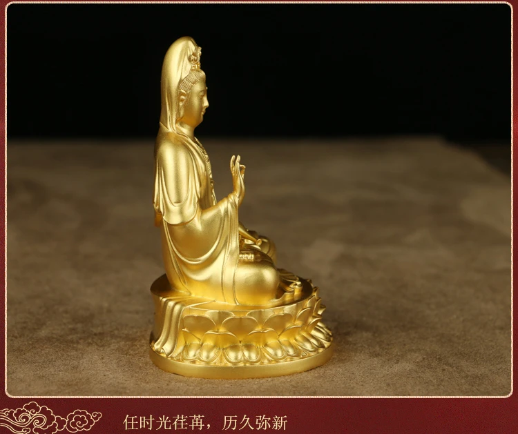 GOOD Buddhism temple amulet high grade Avalokitesvara Guanyin HOME CAR bless safe luck Pocket Buddha statue talisman