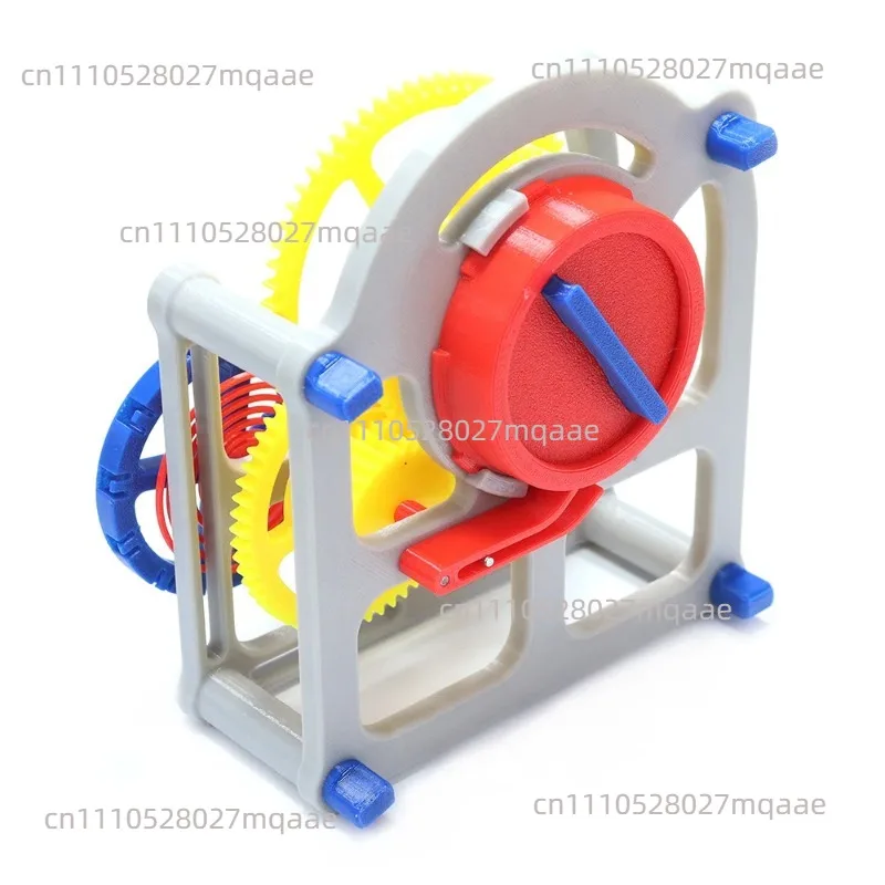 Gear Structure Model, Mechanical Clock Principle, 3D Printing, Tourbillon, Metal Spring Power, Popular Science Teaching