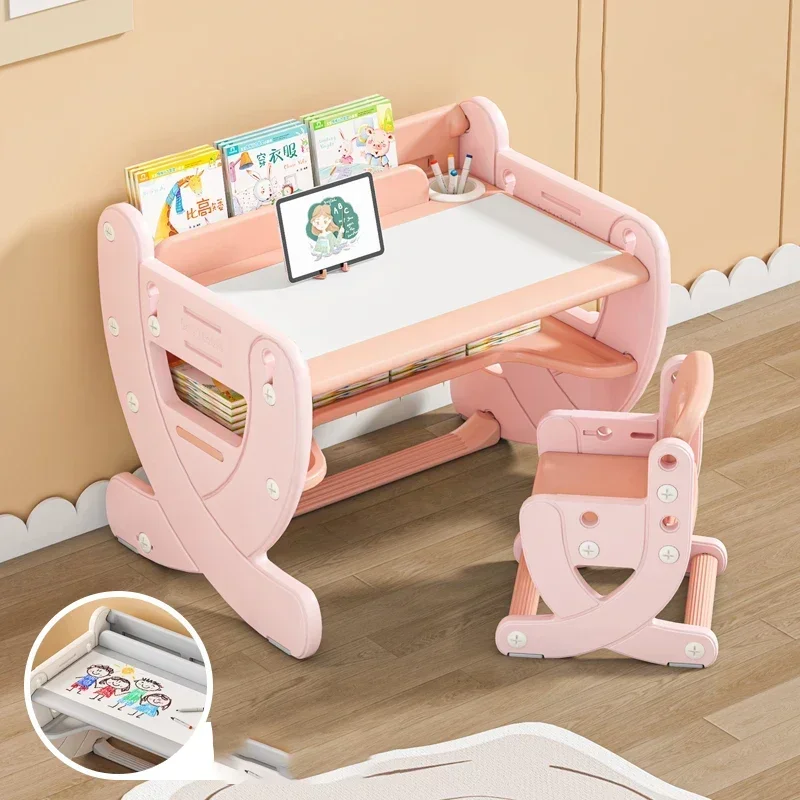 -For  Desk Set Student Elementary School Kids Room Furniture Child Classroom Table Childrens Studio Children Chair Baby Tables&