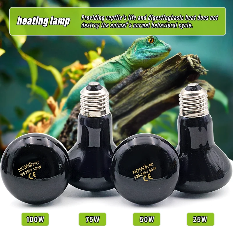 Pet Heating Lamp Reptile Snake Heat Night Light Amphibian Snake Lamp Heat Reptile Bulb UV Light  AC220-240V