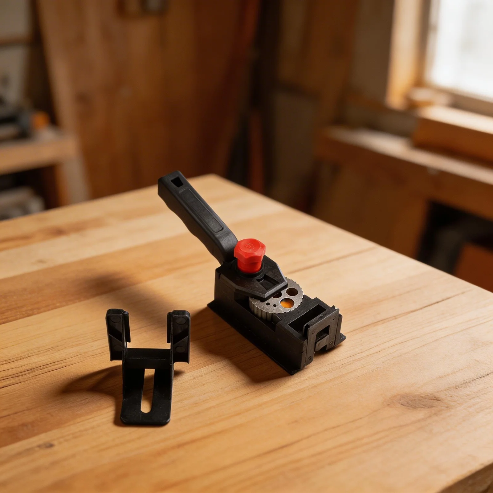 Woodworking 90 Degree Locator Self Centering Jig Plastic Aluminum Parts Straight 90 Degree Holes Pin Positioning Clamp