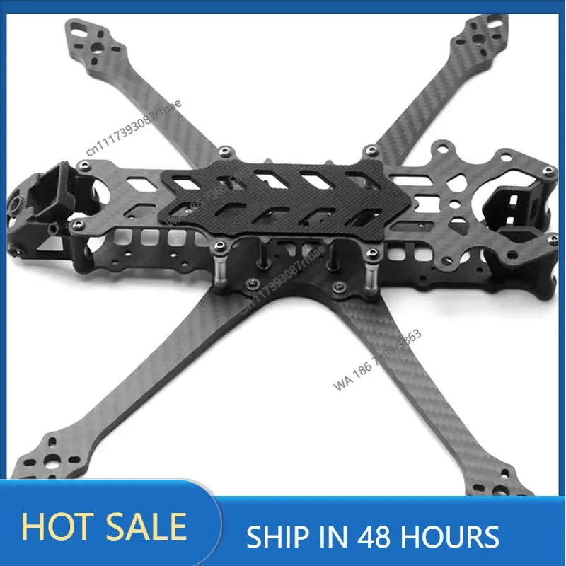 7 Inch FPV Carbon Fiber Freestyle Frame Kit Wheelbase 295mm Arm 5.0mm Suitable for Long Range