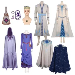 King Cos Magnifico Wish Cosplay Costume Coat Belt Cloak Suit Adult Female Male Halloween Amaya Asha Disguise RolePlay Dress Suit