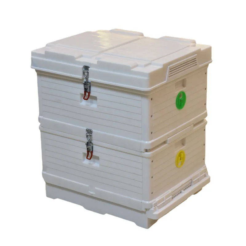 

Двухслойная белая пластиковая коробка для улья Hdpe Langstroth Beehive 10, рама, термопластиковый пчелиный улей