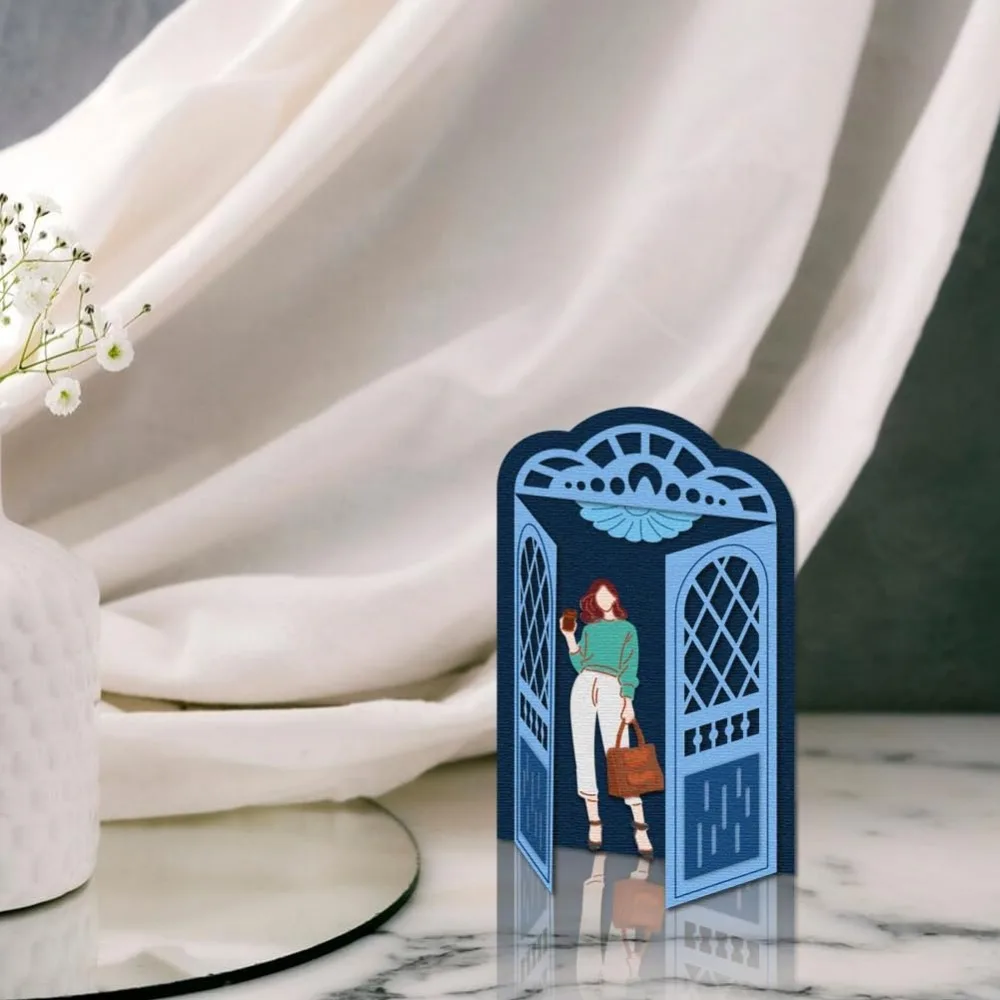 Lady Dies Cuts 3D Switch Door Metal Cutting Dies Card Making Cutting Dies Stencils Template for DIY Embossing Scrapbooking Craft