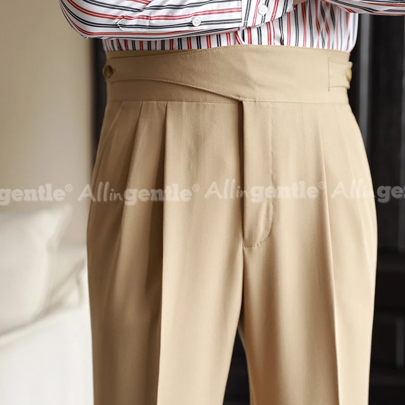 Mens Dress Pants Regular Fit Solid Color Long Business Trousers For Wedding Office Wear Classic Plain Pants For Men