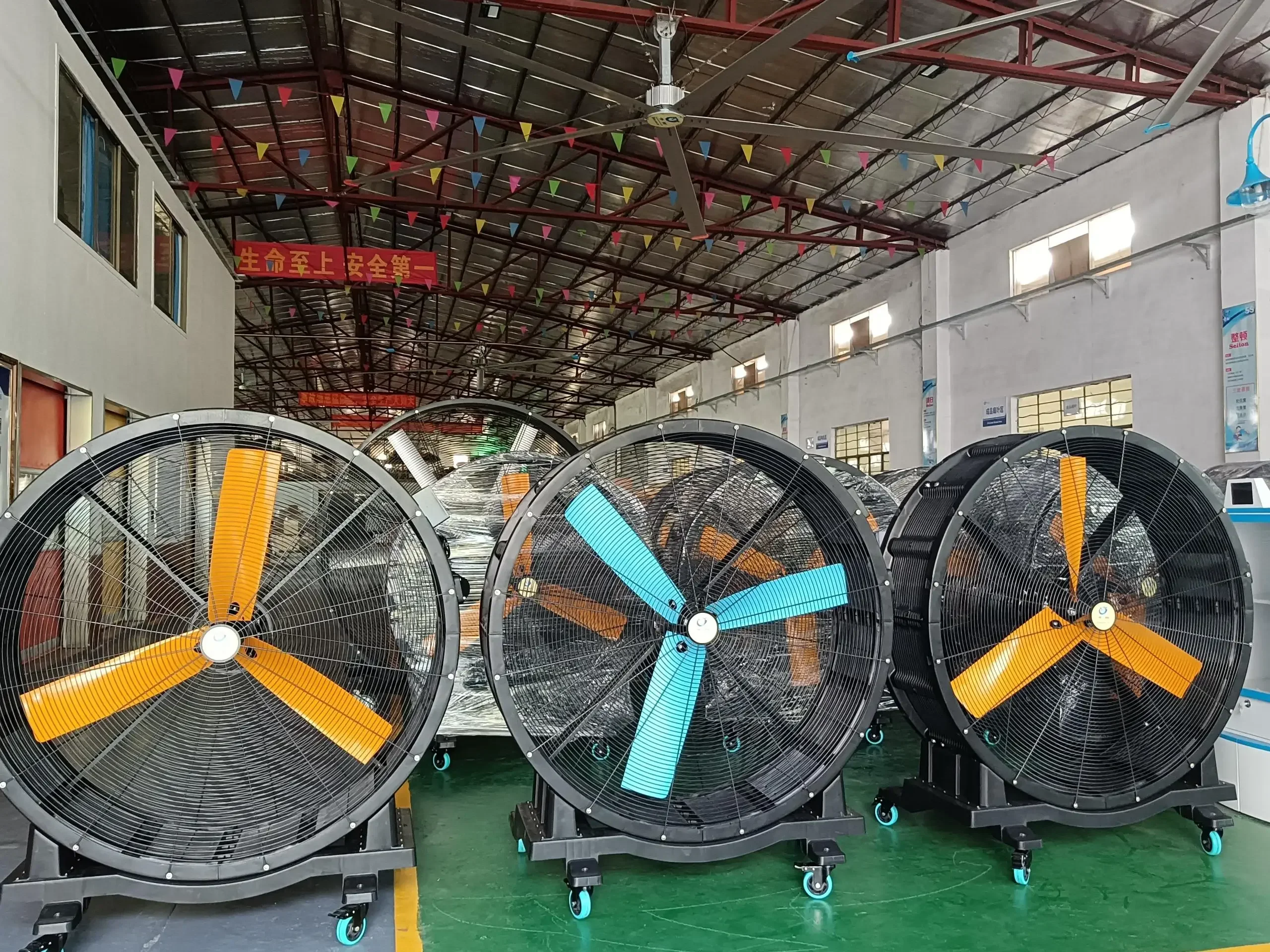 2m Large Standing Fan Warehouse Portable Industrial Fan Stand HVLS Air Blower Ventilation Cooling Industrial Standing Fan
