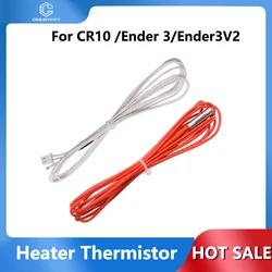 Termistor para a impressora 3d, calefator do cartucho, 100k, 12v/24v, para cr10, cr10s, ender-3v2, ender-3, peças do hotend