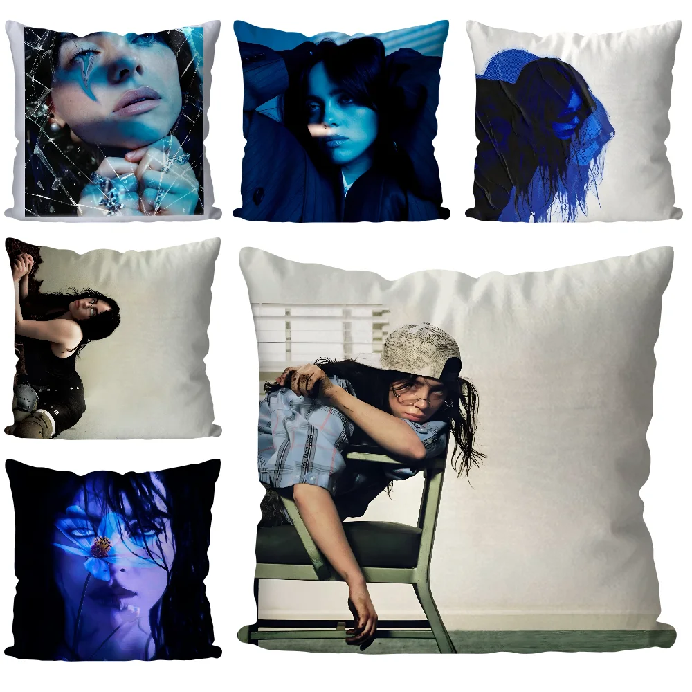 Singer B-Billies Pillow Case  Cartoon Sofa Decorative Home Double-sided Printing Short Plush Cute Cushion Cover